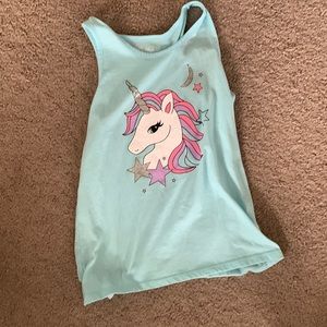 Unicorn T-shirt with matching shorts